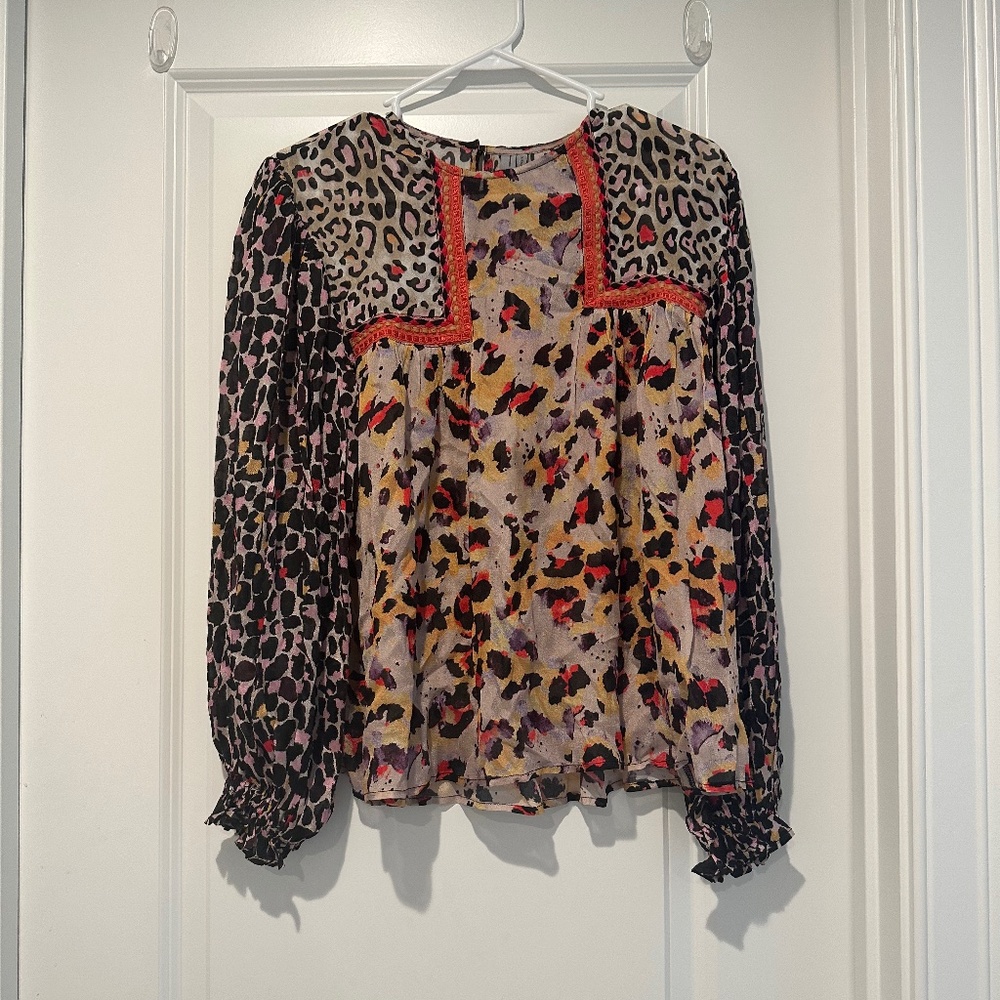 Anthropologie miranda peasant blouse
